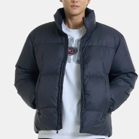Under Armour $290 CGI Down Puffer Jacket Coat L 700 Fill ColdGear Winter Fall - Picture 1 of 11